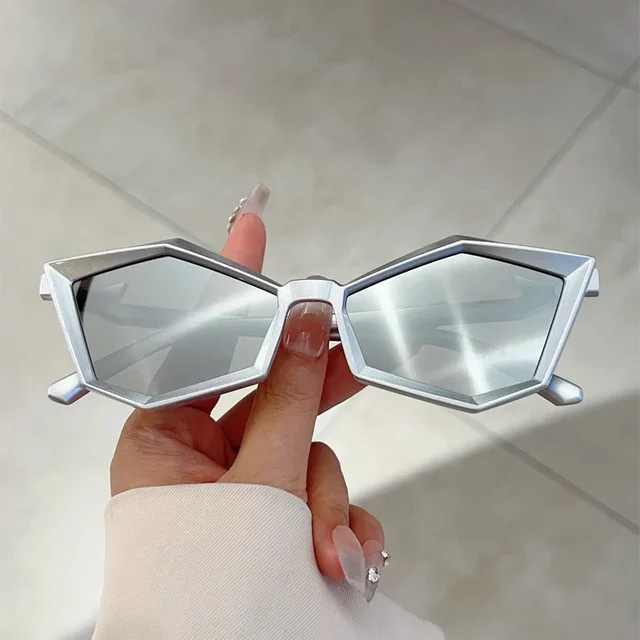 KAMMPT Sonnenbrille, hexagonal, Vollrand, silver, Unisex - Bild 1