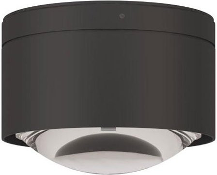 Top Light Puk! 120 One Avantgarde LED-Deckenleuchte in Anthrazit Matt mit klarem Glas und warmweißem Licht (2700K) - Bild 1