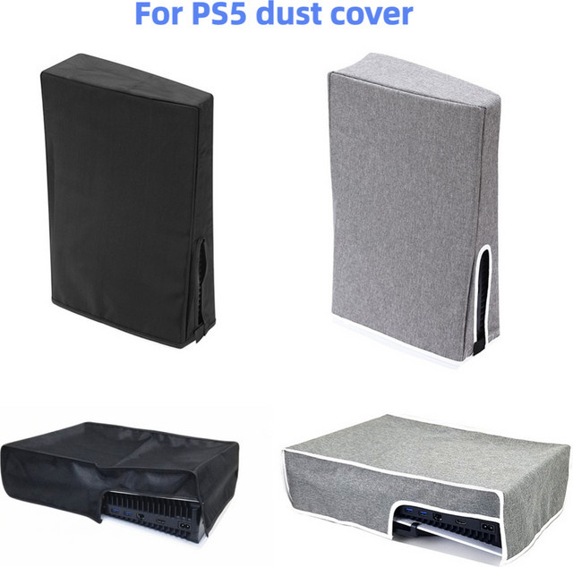 Sony Staubschutzabdeckung für PlayStation 5 PS5 Slim Spielkonsole, kratzfeste Schutzhülle in Schwarz oder Grau - Bild 1