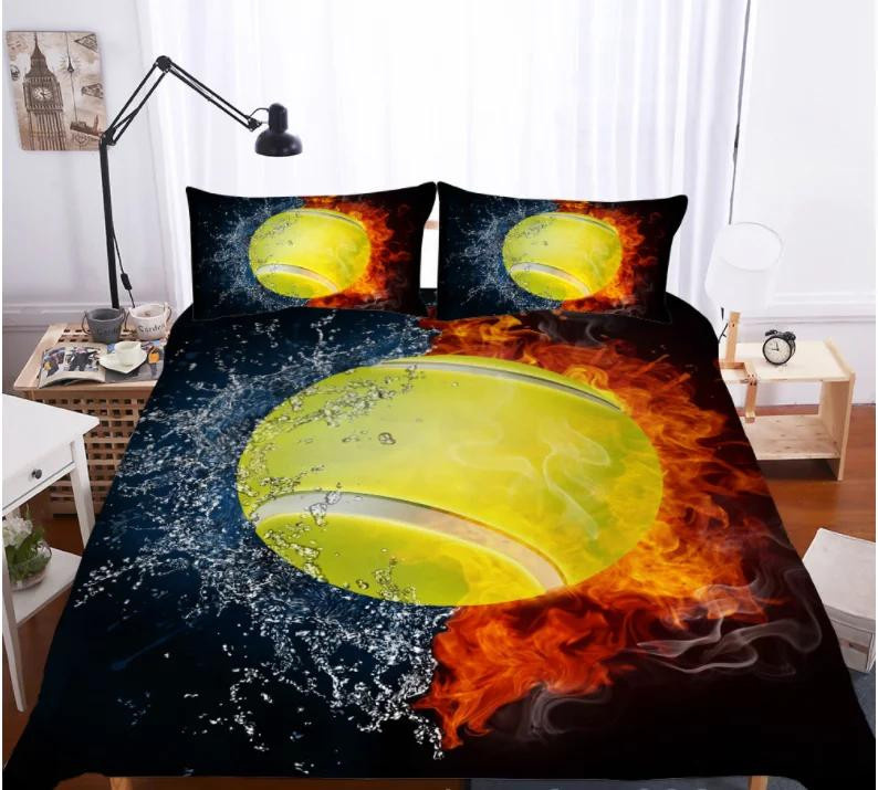 Heim Luxus Bettwäsche-Set aus Mikrofaser im europäischen und amerikanischen Stil, Single, B: 135 cm, L: 200 cm, 3-teilig - Bild 2