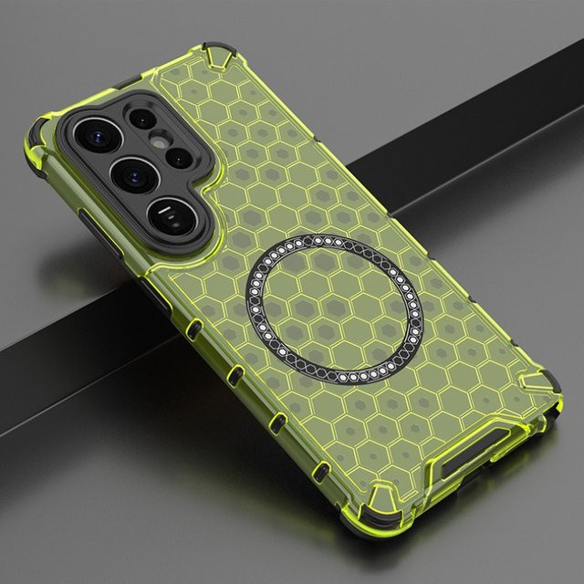 Magnetische 2-in-1 Schutzhülle für Samsung Galaxy S26 S25 S24 S23 Ultra Plus Edge FE A17 A56 A36 A55 mit Luftpolster und MagSafe Funktion in Transparent - Bild 1