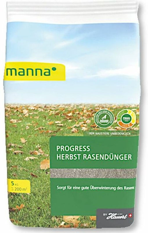 Manna Progress Herbst Rasendünger, mineralischer Langzeitdünger, 5 kg - Bild 2