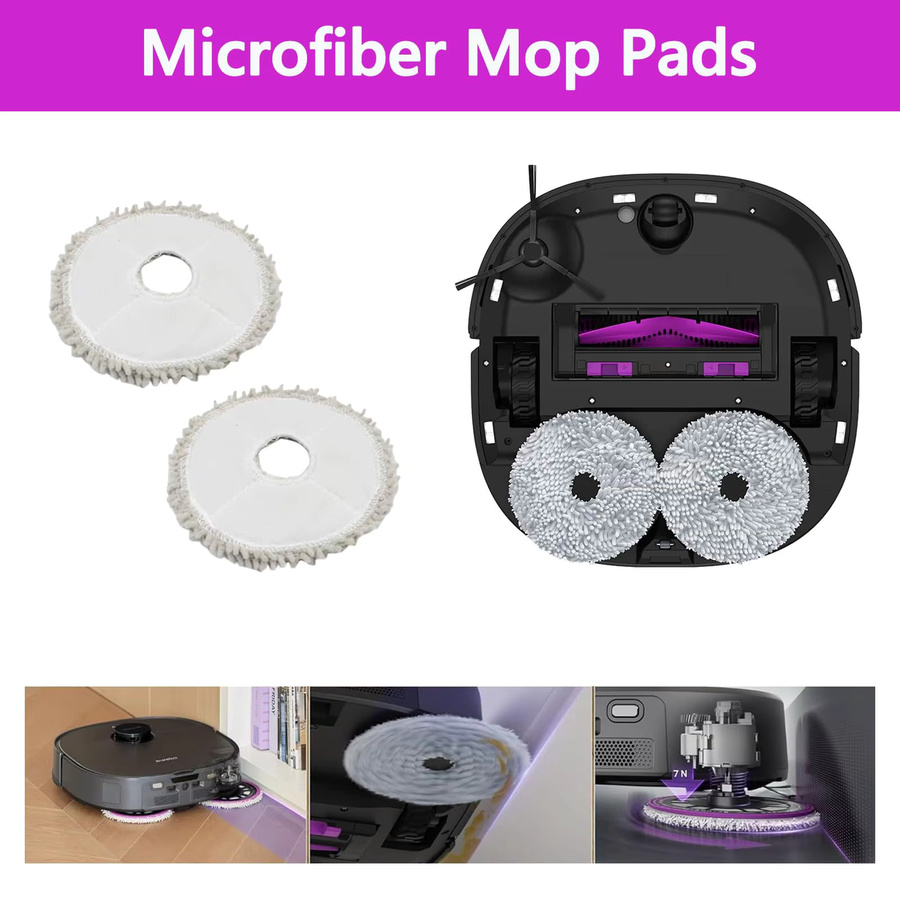 HIKSIT Ersatzteil-Set für Eureka J15 Pro Ultra Staubsauger mit Roller, Seitenbürsten, Hepa-Filter, Mopp-Tüchern und Staubbeuteln - Bild 3