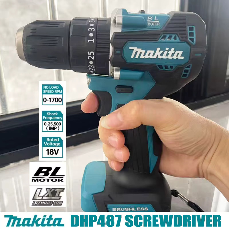 Makita DHP487Z 18V LXT Akku-Schlagbohrschrauber mit bürstenlosem Motor - Bild 2