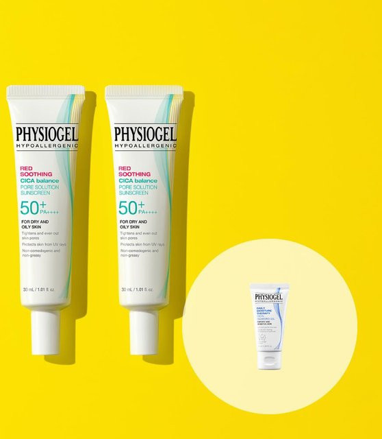 Physiogel Cica Balance Sonnencreme LSF 50+, 2x 30 ml, Empfindliche Haut - Bild 1