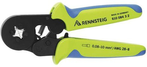 Rennsteig Crimpzange PEW8.84 für Aderendhülsen 0,08 bis 10mm² in Multicolor - Bild 1