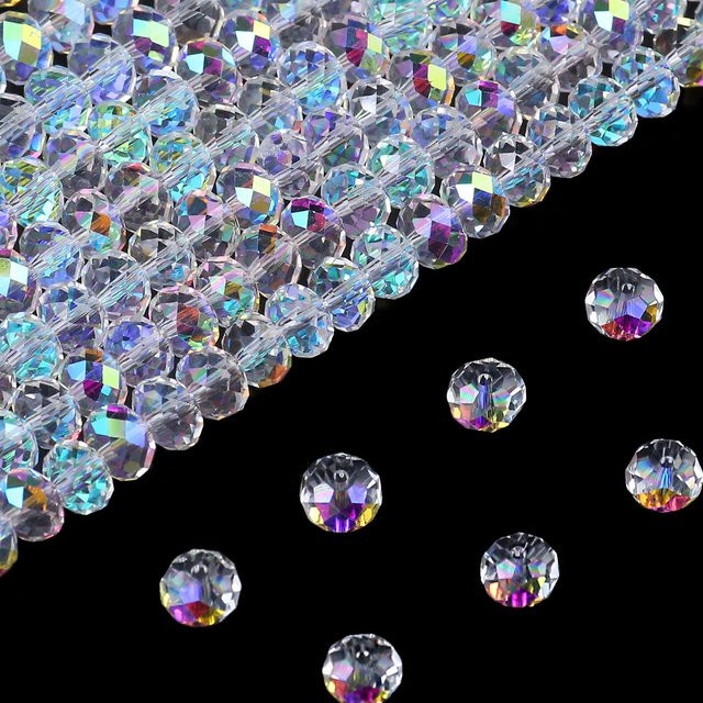 BTFBES Distanzperlen österreichischer Kristall, Glas, 3/4/6/8 mm - Bild 1
