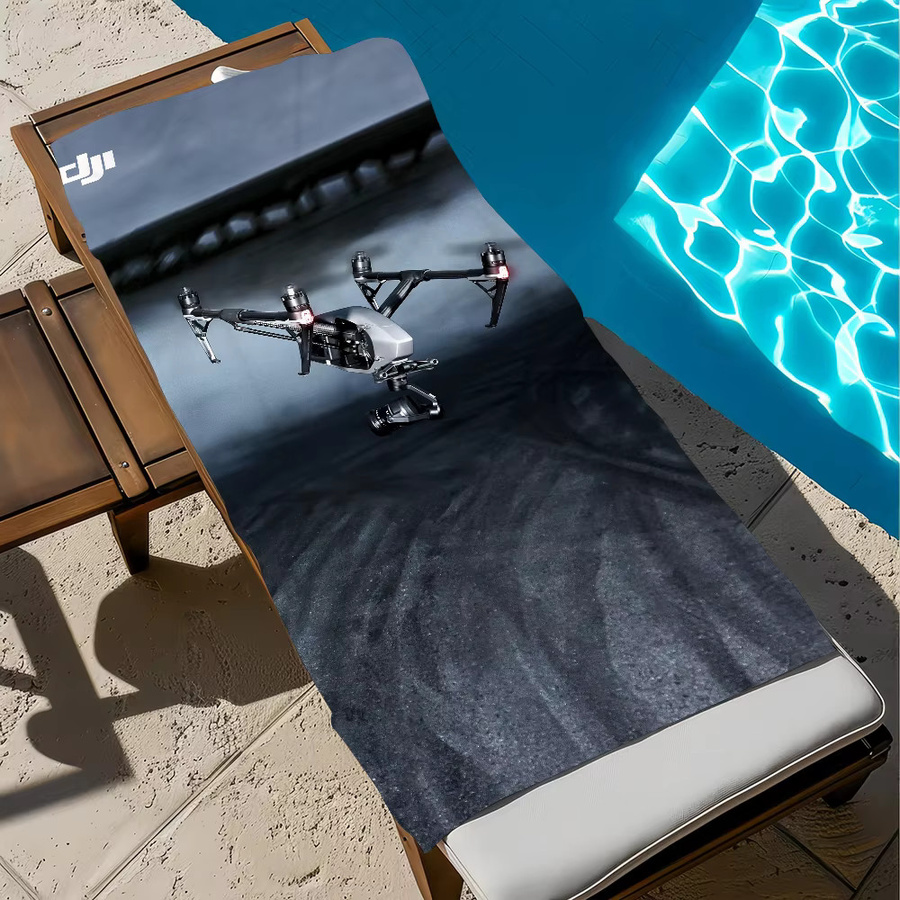 D-DJIs Mikrofaser Handtuch schnell trocknend und weich für Strand, Pool, Fitnessstudio und Reisen - Bild 5