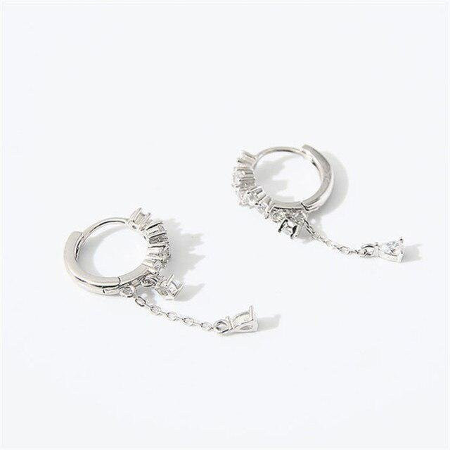 YIRAN Jewelry Ohrringe, 925 Sterling Silber, Zirkon, Damen - Bild 1