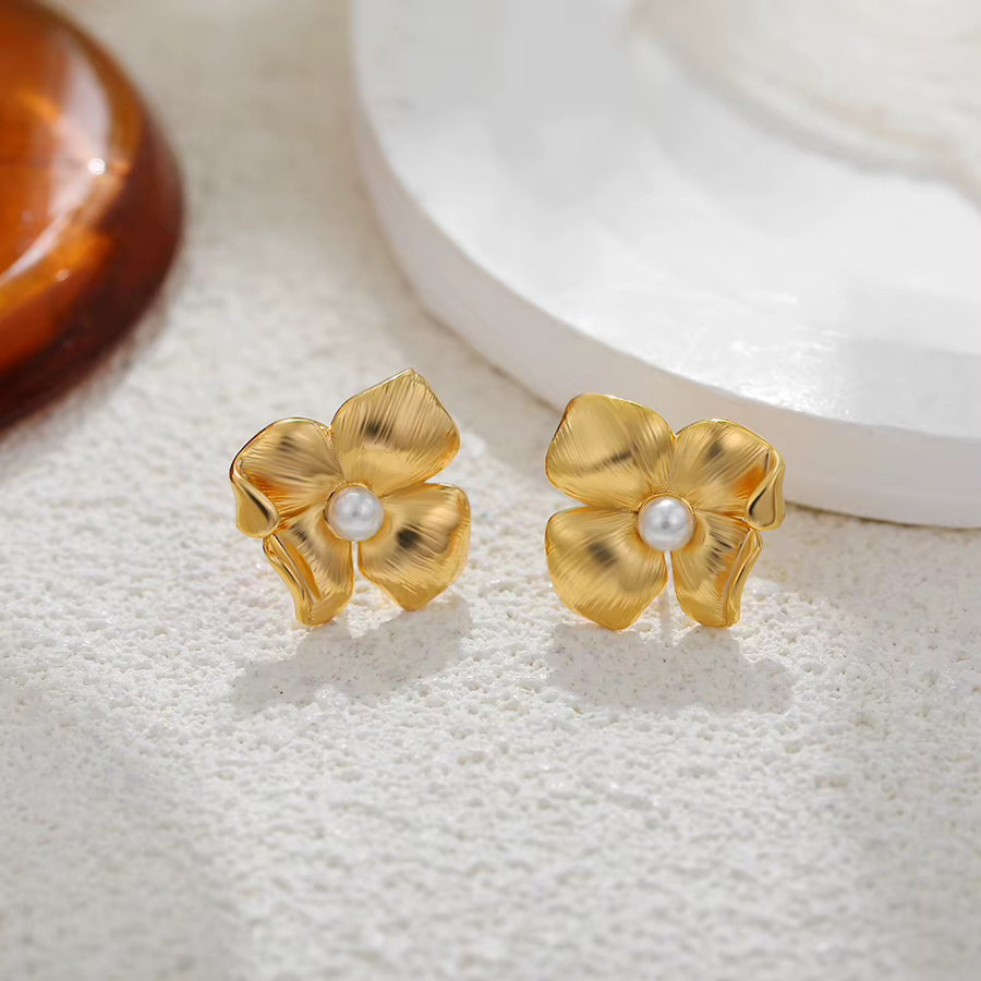 Erpels Ohrringe, Gold, Perle, Zirkonia, Damen - Bild 1