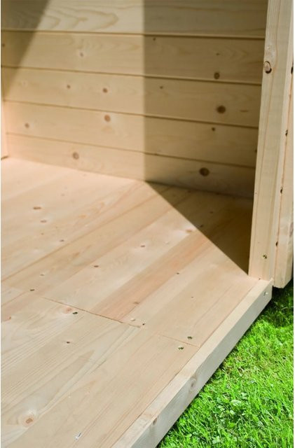 Karibu Fußboden aus nordischem Fichtenholz für Holz-Gartenhaus Tylätt 5, Farbe: braun, B/T: 280 x 220 cm - Bild 1