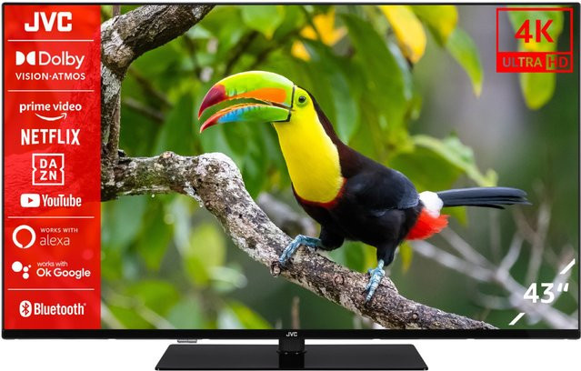 JVC LT-43VU6355 LCD-TV mit LED-Technik, 108 cm (43 Zoll), schwarz - Bild 1