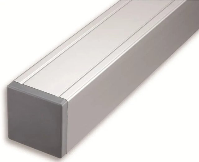 T & J Aluminium-Pfosten Kanton/Shanghai in Anthrazit, B/T/H: 8,8 x 8,8 x 272 cm - Bild 1