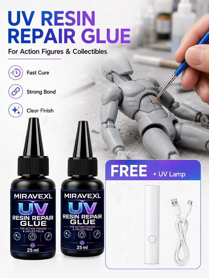 MIRAVEXL UV-Epoxidharz-Kleber für DIY Schmuckherstellung und Handwerk, transparent, 25 g - Bild 6