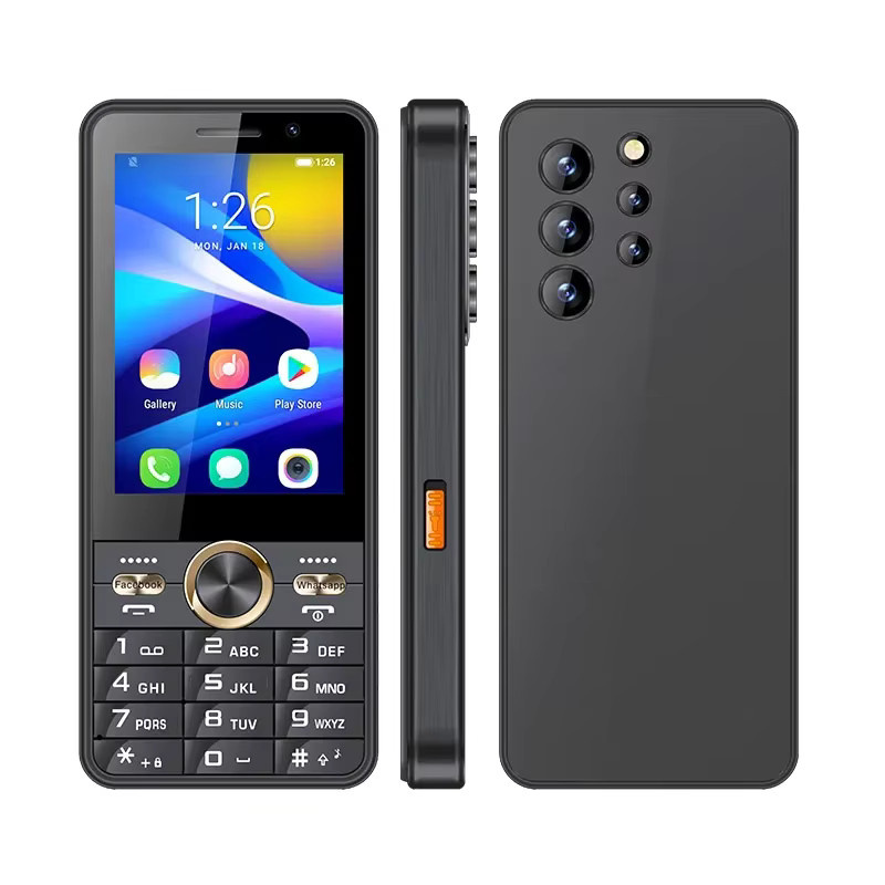 UNIWA HOPE XS24 4G Smartphone mit 3,5 Zoll Touchscreen, T9 Tastatur, Android 8.1, 2GB RAM, 16GB Speicher, Dual SIM, Schwarz - Bild 5