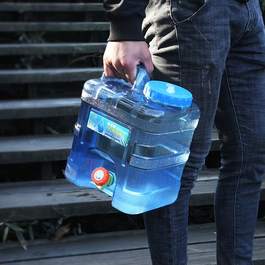 Tragbarer Wassereimer mit Wasserhahn von Shunmaii in Blau für Camping und Picknick, Volumen: 5 l, 10 l, 15 l oder 20 l - Bild 4