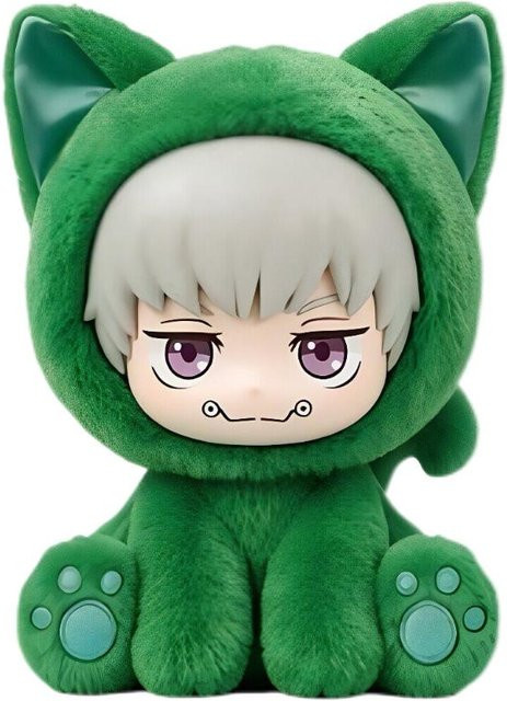EAKI Jujutsu Kaisen Sitzende Katze Party Plüsch Anhänger, braun, ab 14 Jahren - Bild 1