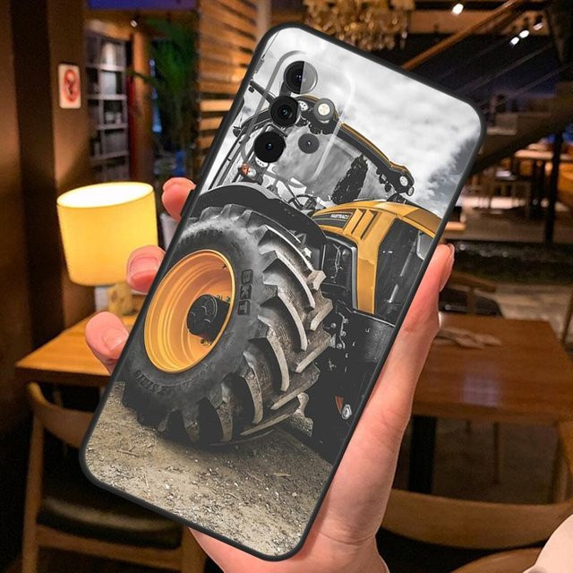 Samsung Galaxy Handyhülle mit Bauernhof Fahrzeug Traktor Motiv, Multicolor - Bild 1