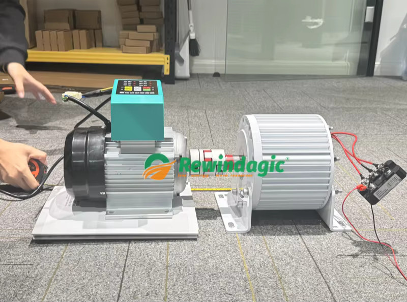 Rewindagic AC Permanentmagnet-Generatorsatz mit 220 V Motor und 7-Gang-Einstellung für 10 kW bis 50 kW Stromsysteme - Bild 4