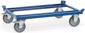 Fetra Paletten-Fahrgestell 22800 mit TPE-Reifen in Blau, Ladefläche B: 101,0 cm, T: 81,0 cm - Bild 1