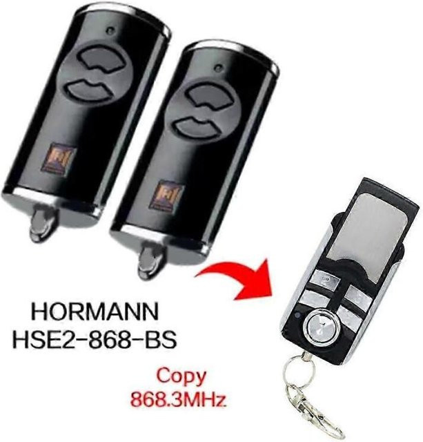 2 Stück Hormann Garagentor-Fernbedienung BS HSE2-868-BS 868MHz in Schwarz - Bild 1