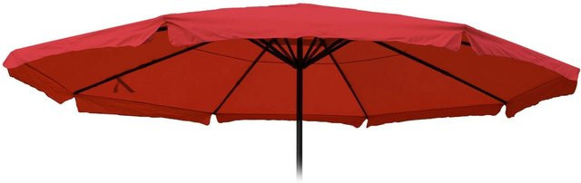 MCW Ersatz-Bezug für Sonnenschirm Carpi Pro mit Volant aus Polyester, Durchmesser: 5 m, Farbe: Bordeaux - Bild 2