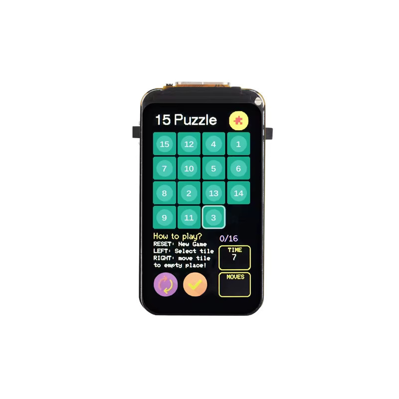 Waveshare ESP32-C6 Entwicklungsboard mit 1,47-Zoll-LCD-Display, WiFi 6 und Bluetooth in Schwarz mit USB-C Anschluss - Bild 1