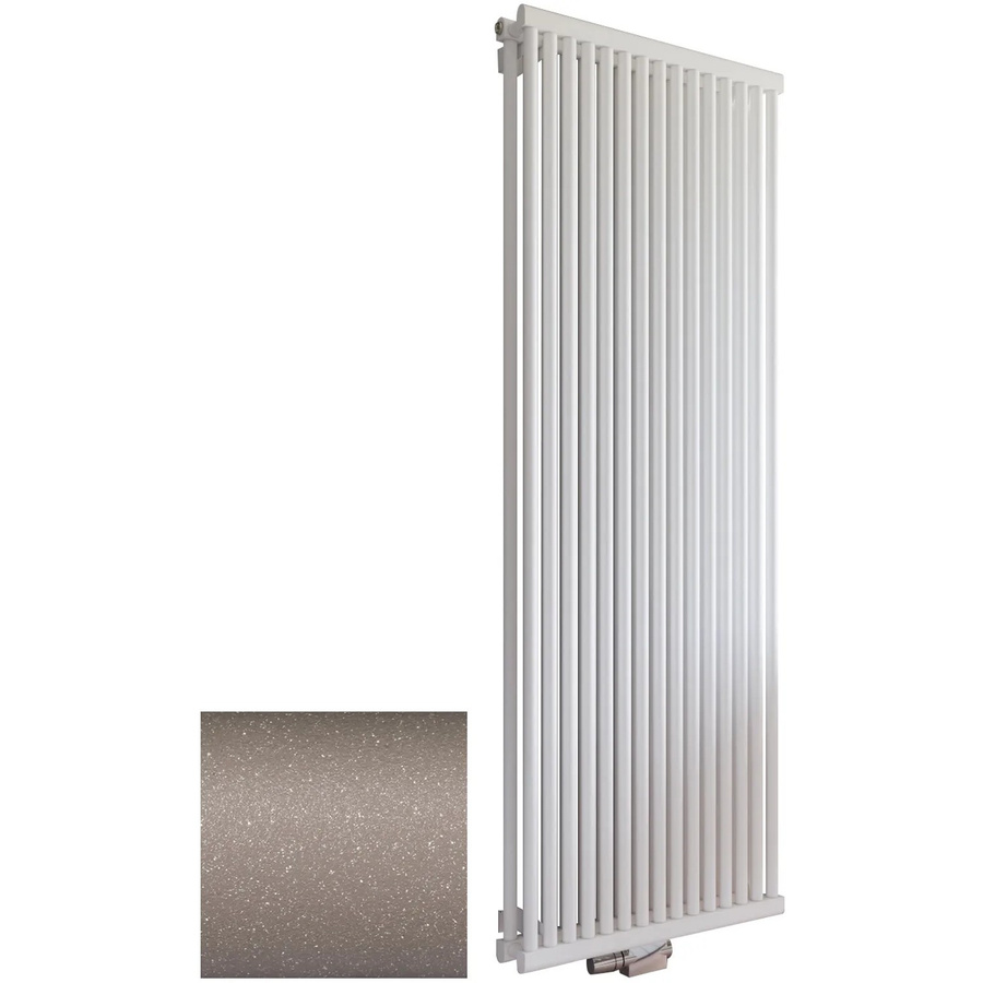 Schulte Design-Heizkörper Kiel PowerPack mit Mittenanschluss 2.026 W in Café-Braun - Bild 1