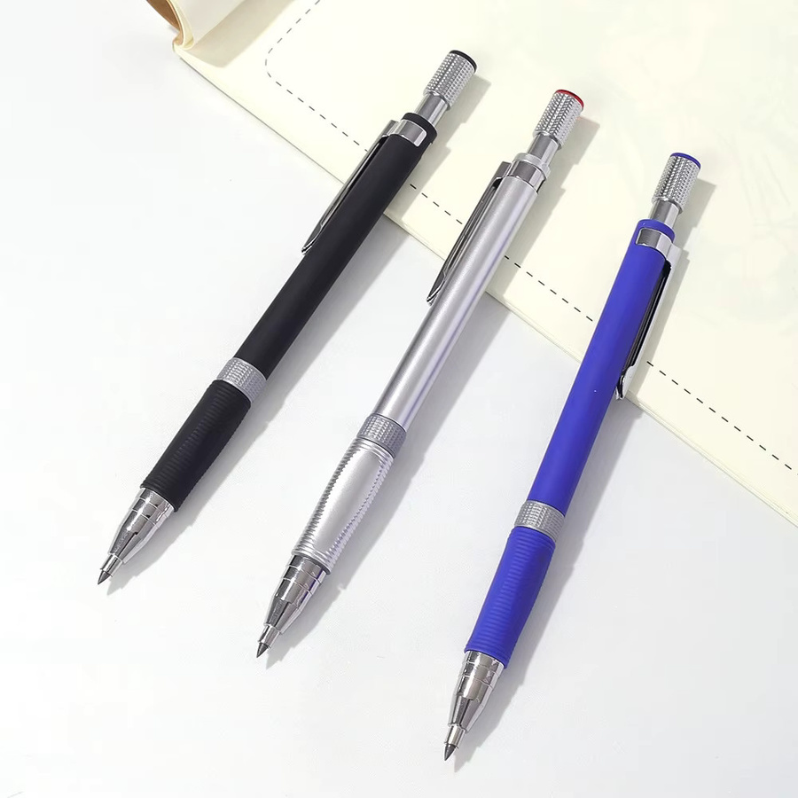 Haile Druckbleistift-Set mit Nachfüllminen und Radiergummi in 0,5 mm, 0,7 mm und 2,0 mm für Zeichnungen und Skizzen in Graphit 2B - Bild 2