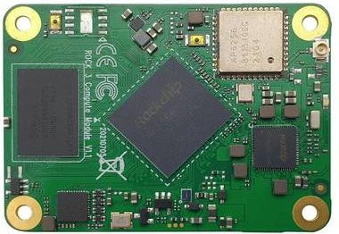 Radxa Rock 3 Compute Modul RM116-D4E0W0 mit 4GB RAM, 2.0GHz, 128GB eMMC, Ethernet/LAN und HDMI in Grün - Bild 1