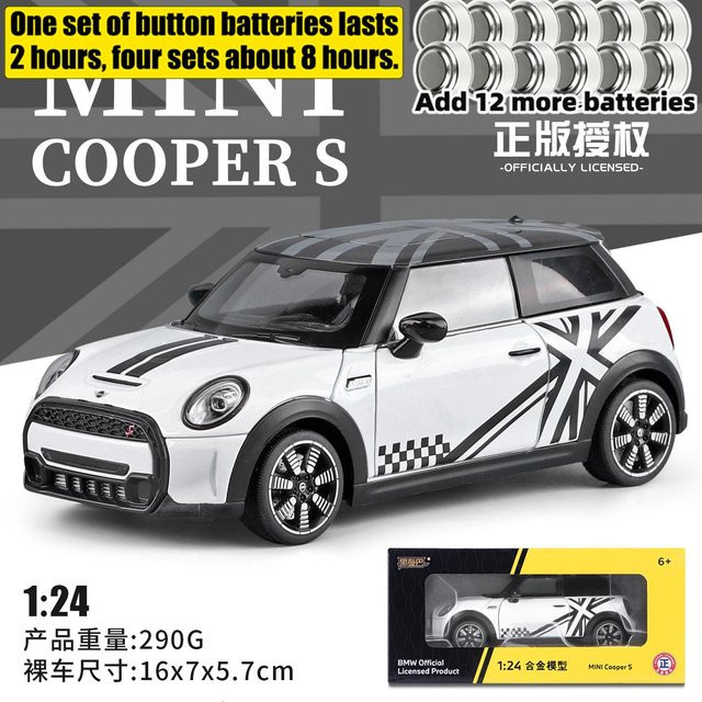 Linyi toy car BMW Mini Cooper S F56, Modellauto, 1:24, Metall, ab 18 Jahre - Bild 1