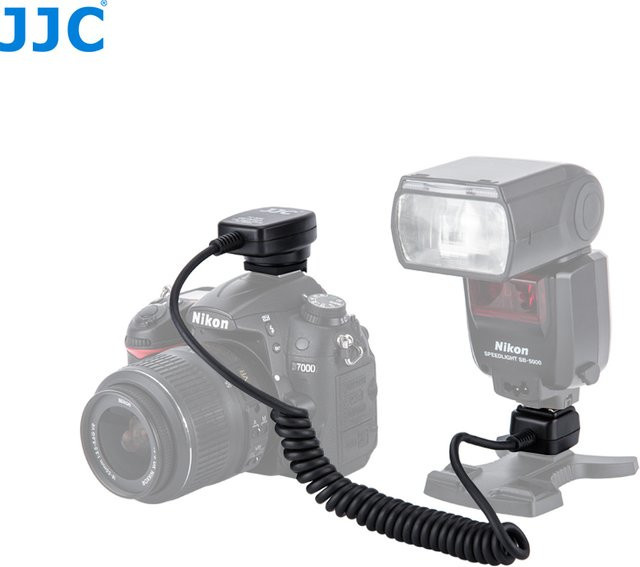 JJC TTL-Off Kamera-Blitzschnur für Nikon D-Serie DSLR und Speedlites SB-5000/SB-800, Schwarz, 1,3 m - Bild 1