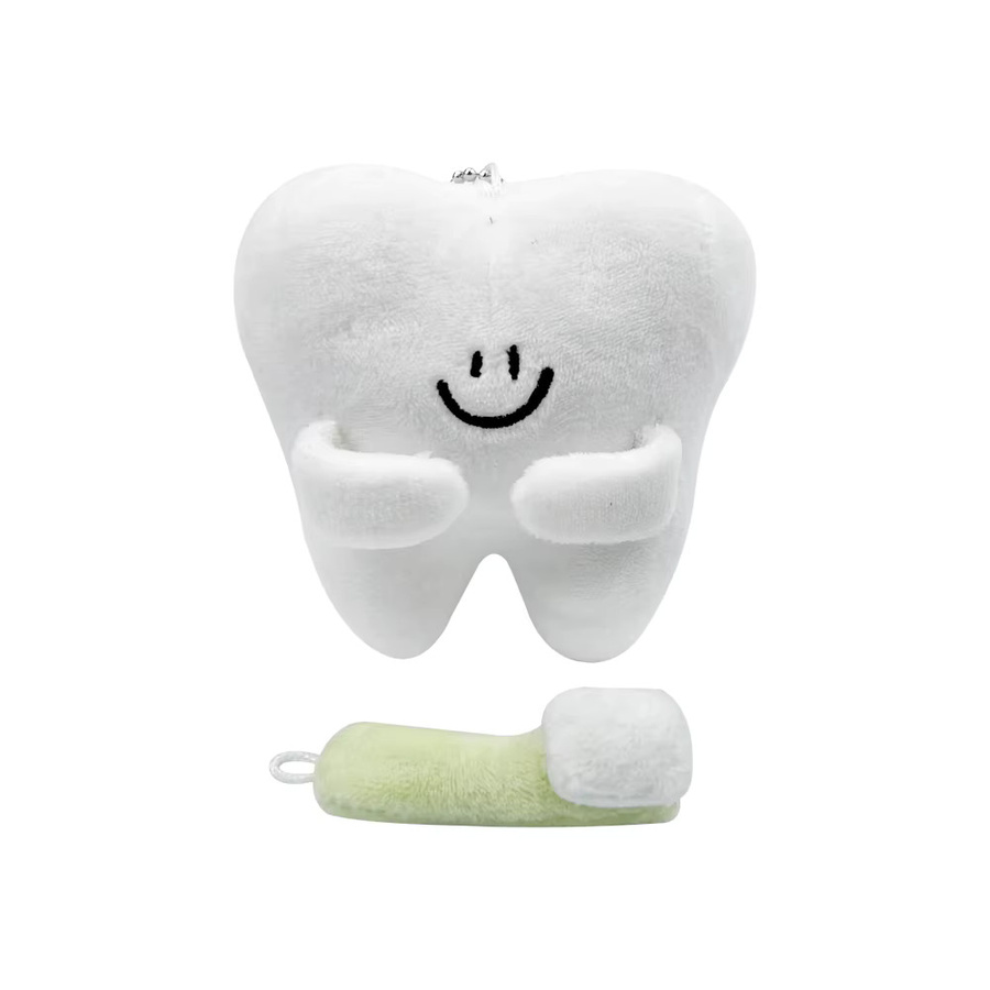 YOUYA DENTAL Zahnbürsten Anhänger in Zahnform als hängende Dekoration für Kinder in Weiß - Bild 2