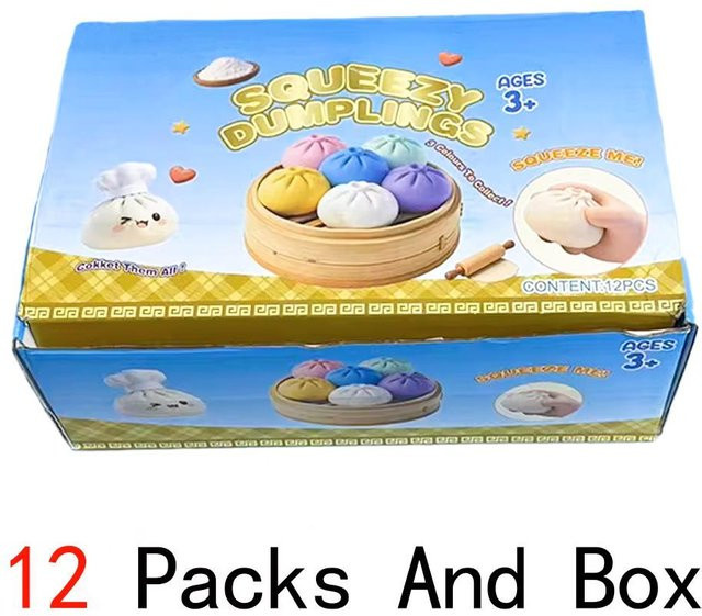 Topmix Glitzer Teigtasche Squishies, Mystery Box, Buntes Essen, Sensorisches Fidget Spielzeug, Anti Stress Knetball - Bild 1