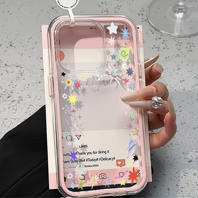 Transparente TPU Schutzhülle für Apple iPhone 17 Pro Max, 16, 15, 14, 13, 12 Pro Max in Bunt - Bild 1
