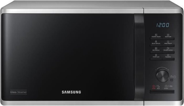 Samsung Solo-Mikrowelle MS23K3555ES in Silber aus Edelstahl mit 23 l Volumen und elektronischer Steuerung - Bild 1