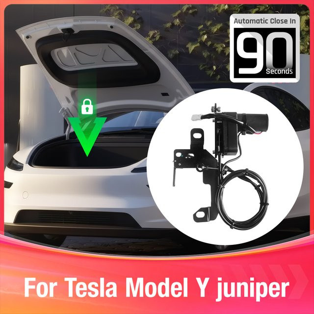 Ruiy Y Automatisches Power-Frunk-Kit mit Soft-Close für Tesla Model Y Juniper 2025 2026 in Schwarz - Bild 1