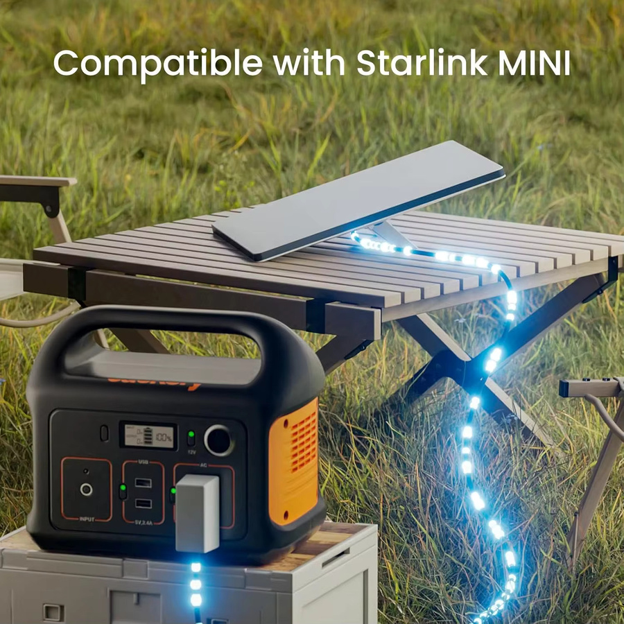 BSN Ersatz-Stromladekabel für Starlink Mini, DC-Stecker auf DC-Stecker, wasserdicht, Schwarz - Bild 2