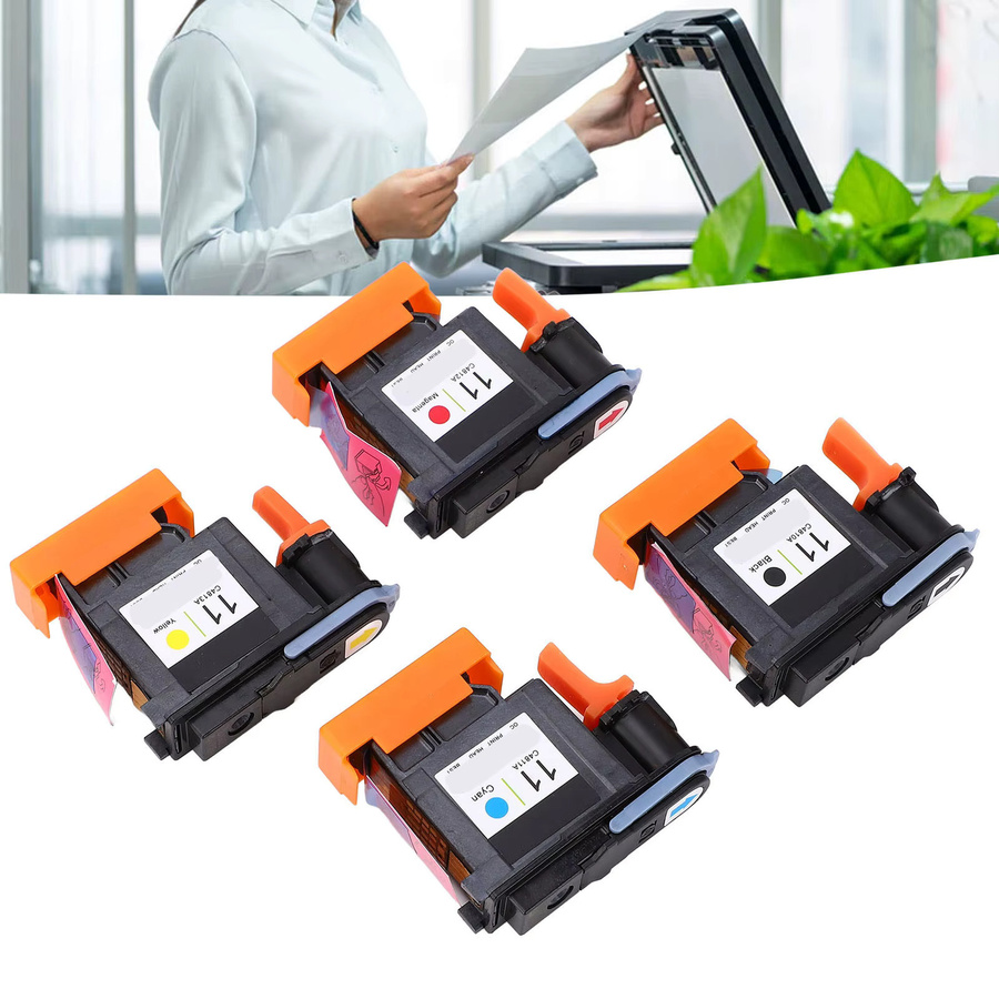 HP Druckkopf Set für Designjet in Magenta, Schwarz, Cyan und Gelb - Bild 3