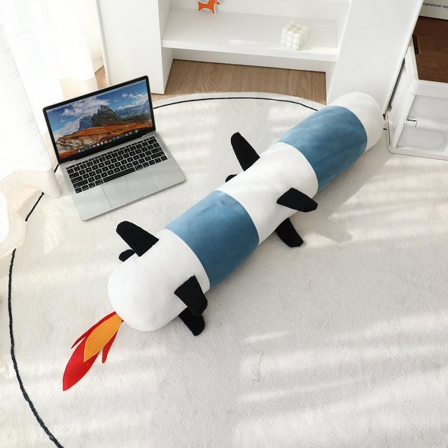 Yiran toy Raketen-Stofftiere, Plüsch / Textil, Weltraum, Blau, 120cm - Bild 1