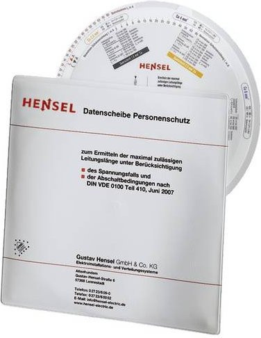 Hensel Datenscheibe Personenschutz für Kupferleiter in Weiß - Bild 1