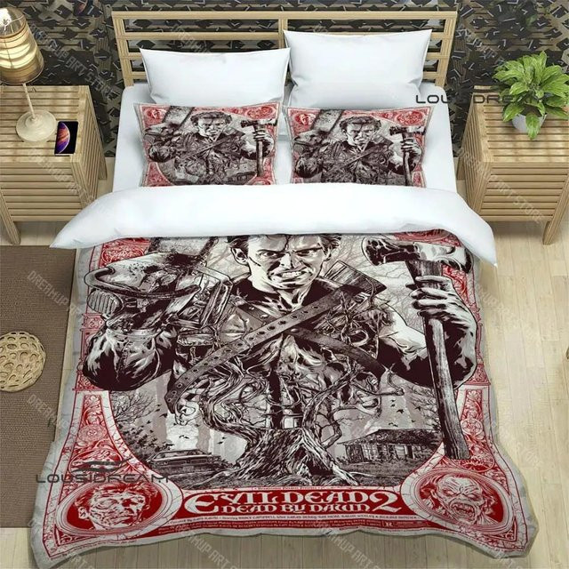 The Evil Dead Bettwäsche-Set mit Motiv-Aufdruck, Microfaser, Mehrfarbig, B/H: 90 x 200 cm - Bild 1