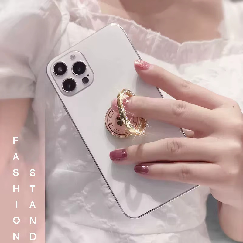 DOLANBIA Handyhalter Fingerring in Grün mit rotierender Schnalle und selbstklebender Befestigung für dein Smartphone - Bild 3