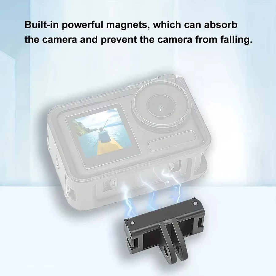 DJI Magnetischer Schnellwechseladapter und Stativhalterung in Schwarz für Osmo Action 5 Pro, 4 und 3 - Bild 3