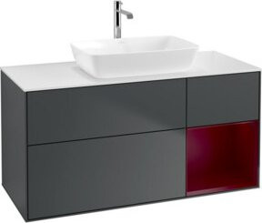 V&B Waschtischunterschrank Finion in Mattblau lackiert, Breite: 120 cm, Tiefe: 50,1 cm, Höhe: 50,1 cm - Bild 1
