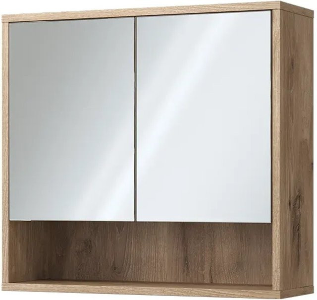 Vicco Bad-Spiegelschrank Eliza in Viking Oak mit 2 Türen, Breite: 70 cm, Höhe: 65 cm - Bild 2
