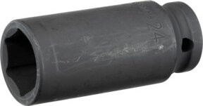 Gedore RED Schlagschrauber-Steckschlüsseleinsatz 1/2 Zoll 12,5 mm Antrieb, 6-kant, SW 24 mm, lang, schwarz, Edelstahl - Bild 2