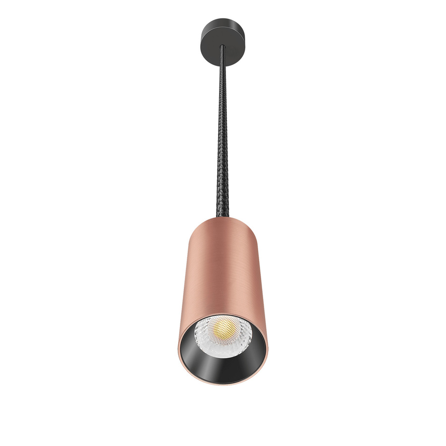 Luxvenum Pendelleuchte SIGNATURE in Roségold gebürstet, 1-flammig, LED, dimmbar (dimm2warm 1800-3000K), 7W, 95 CRI, Durchmesser: 15 cm - Bild 1