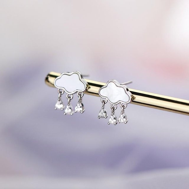 Lucky Star Jewelry Ohrringe, 999 Silber, Perlmutt, Damen - Bild 1