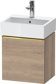 Duravit Waschtischunterschrank D-Neo in Braun, Wandhängend, 1 Tür, B/T/H: 43,4 x 32,2 x 44 cm - Bild 1